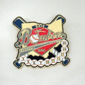 Ohio Bombers Baseball Custom 2014 Lapel/Trading Pin Collectible Double Post